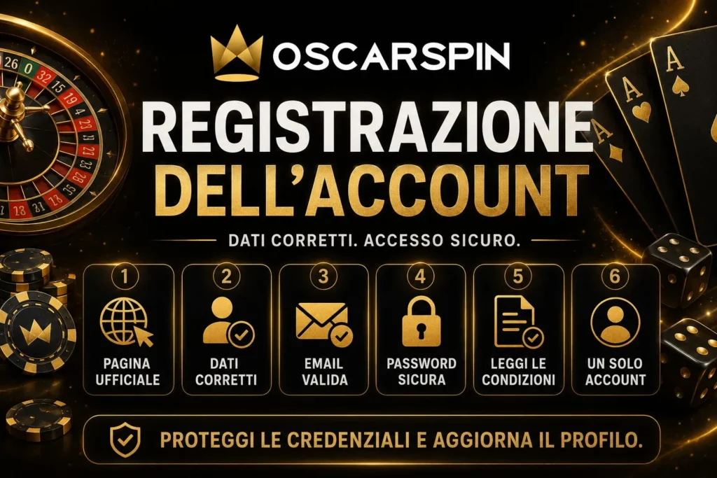 Registrazione dell'Account