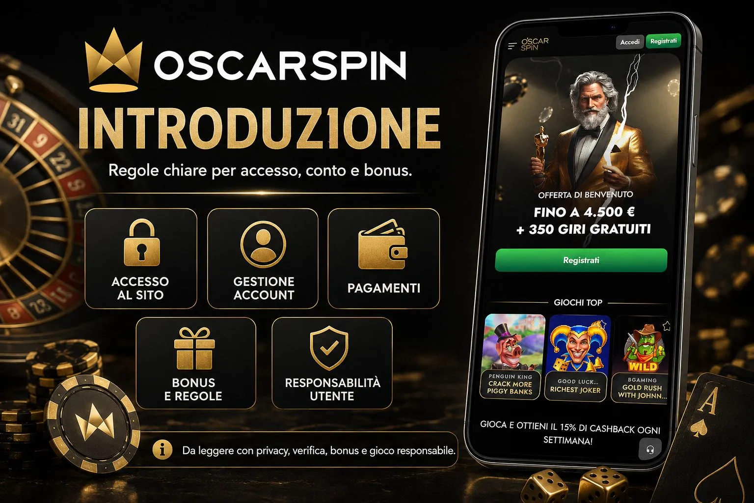Termini di Utilizzo di Oscarspin